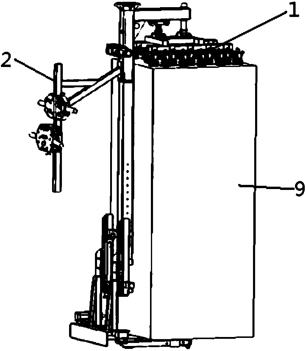 Clamping module and logistics carrying device