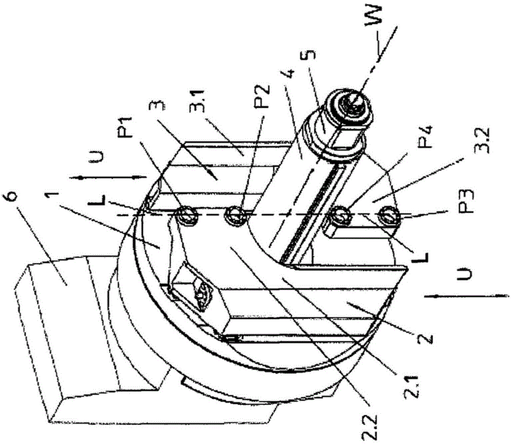 Device for machining workpieces