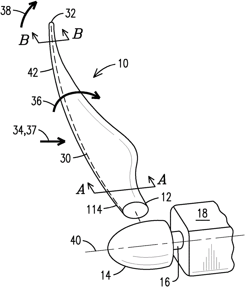 Wind turbine blade having twisted spar web