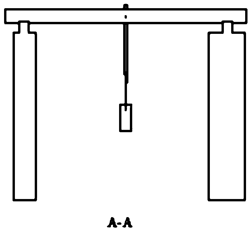 Test device and test method for series staggered piezoelectric energy harvesters based on wind-induced vibration