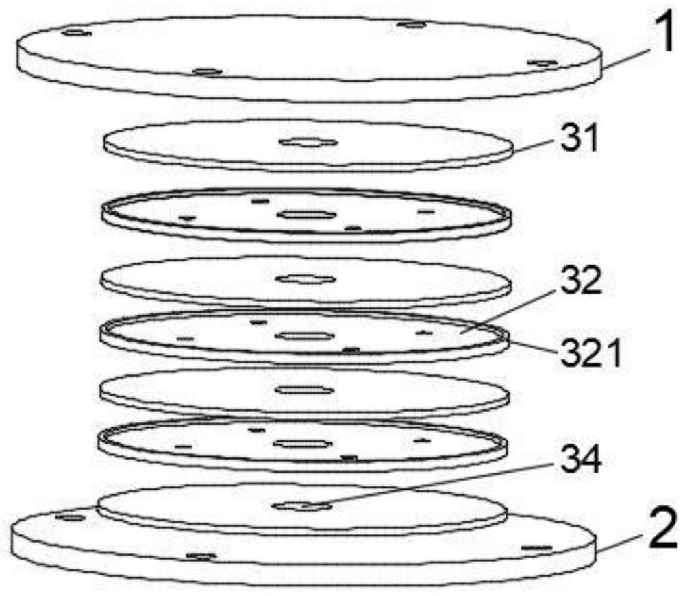 Combined three-dimensional shock insulation support