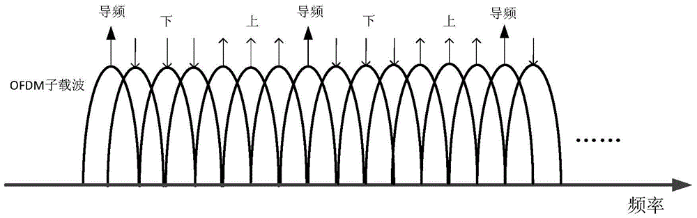 Full duplex orthogonal frequency division communication method for large-scale antenna system