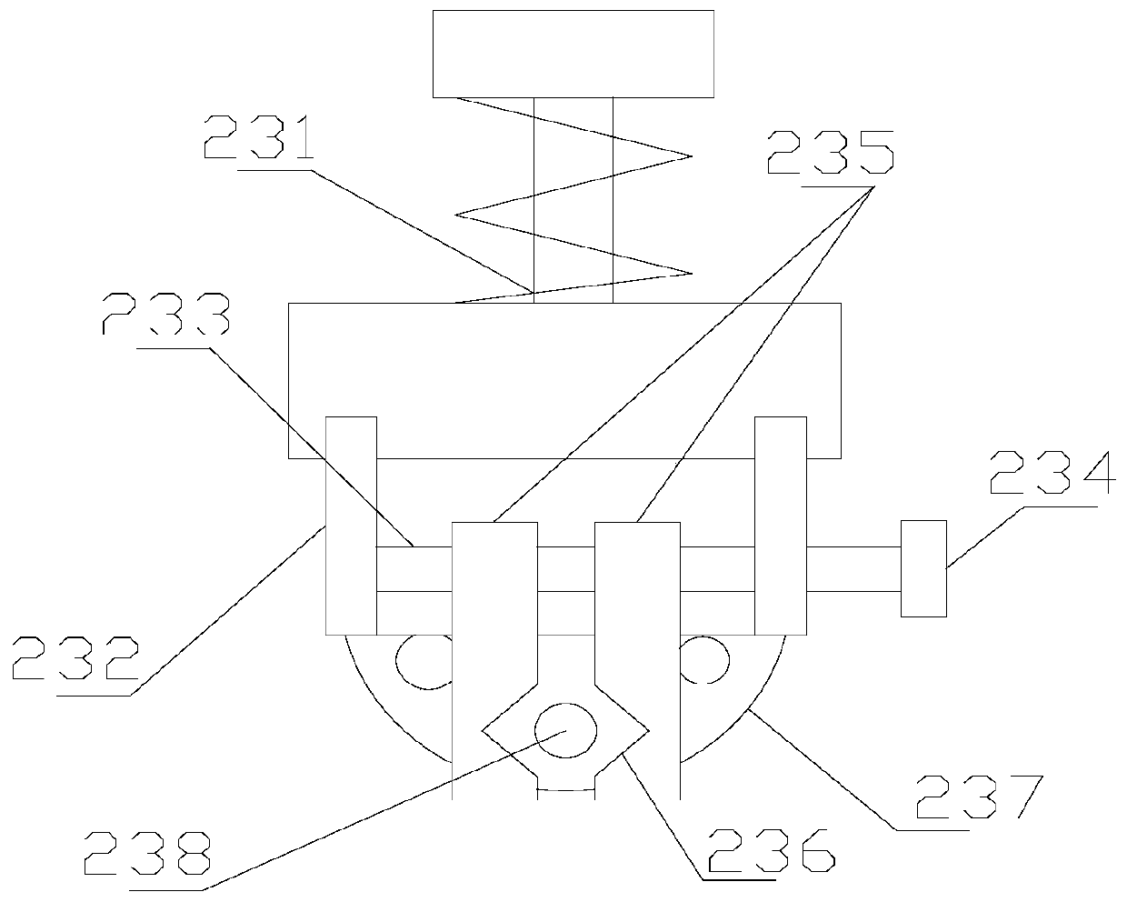 Multi-functional support device for middle bench body processing of high-speed precision punching machine