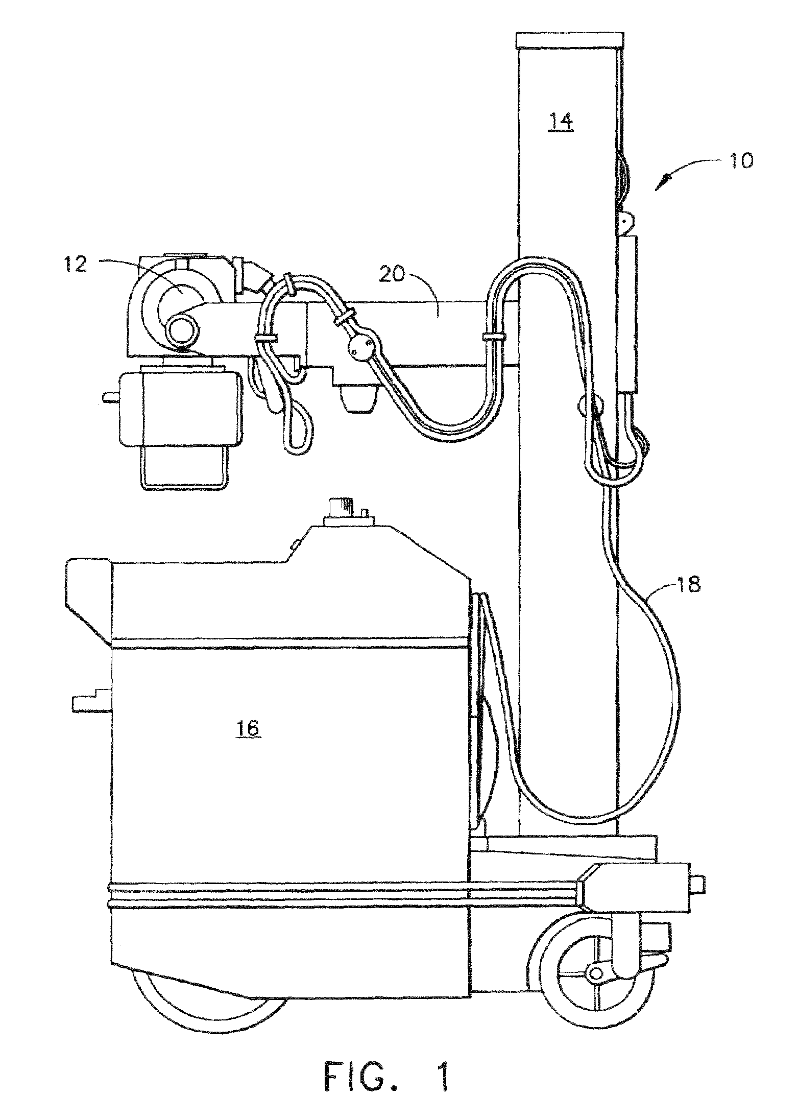 X-ray detector having an accelerometer