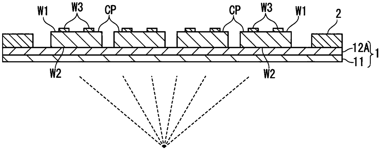 Semiconductor device manufacturing method and adhesive laminate