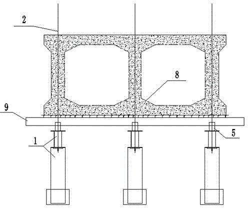 Construction method of cable-stayed combined support for construction of first segment of suspended-pouring arch bridge