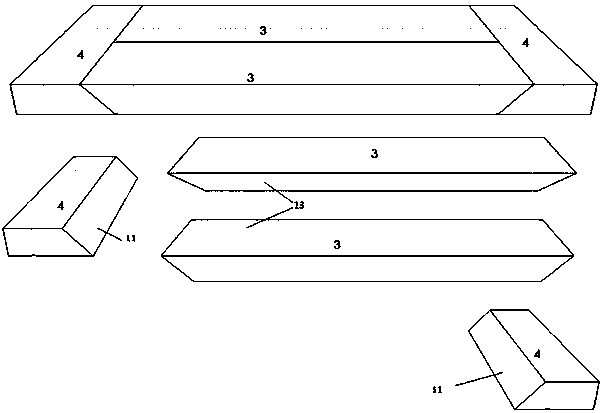 Structure processing method for vertical isolation seam with shock insulation structure