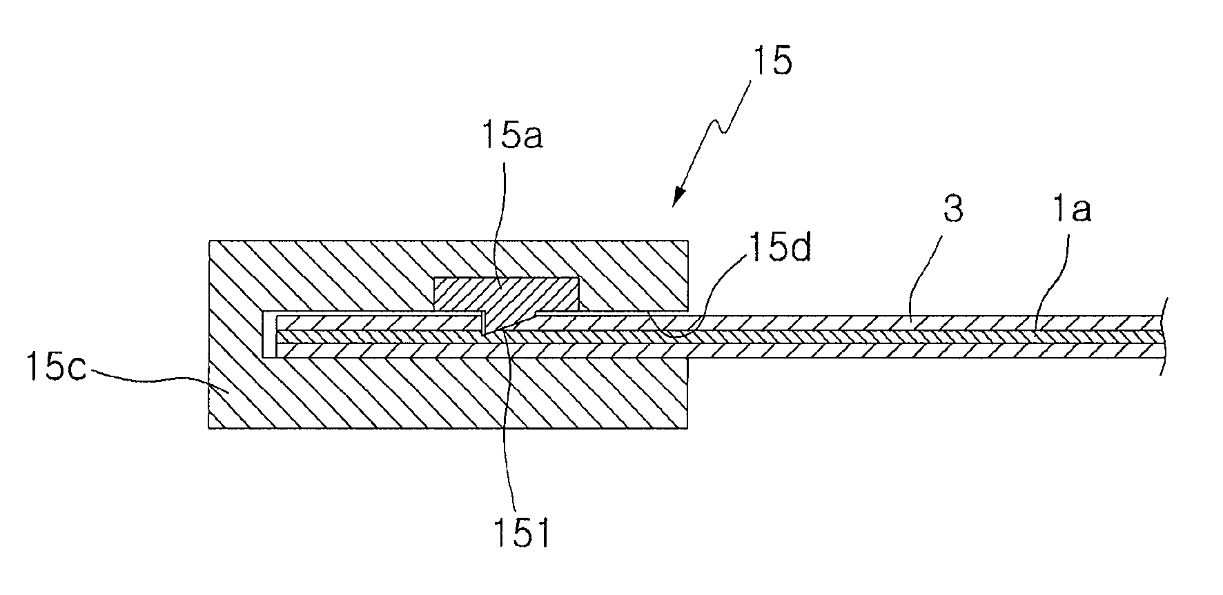 Surface heater using strip type surface heating element and fabricating method thereof