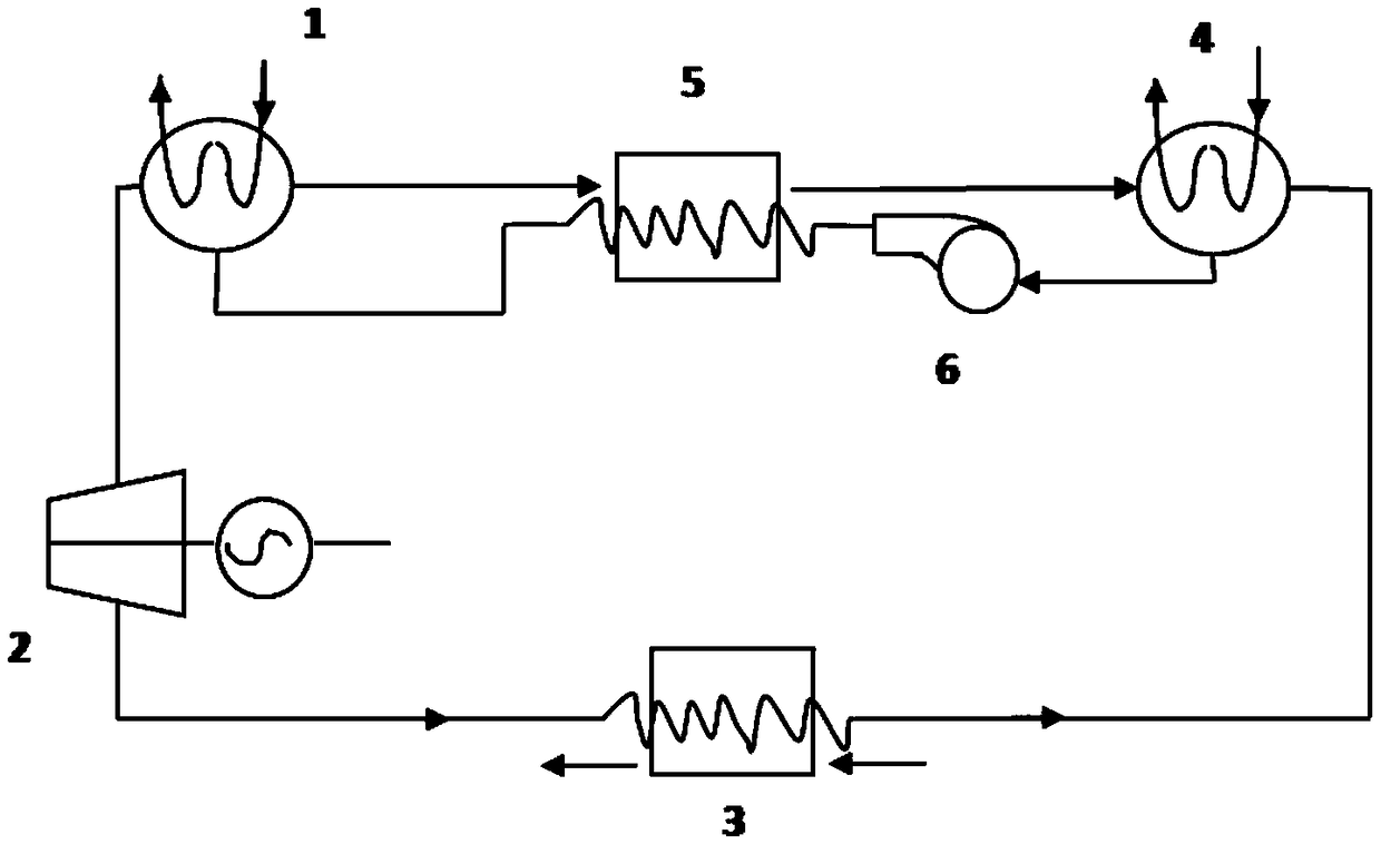 An absorption heat pump refrigeration power cogeneration method
