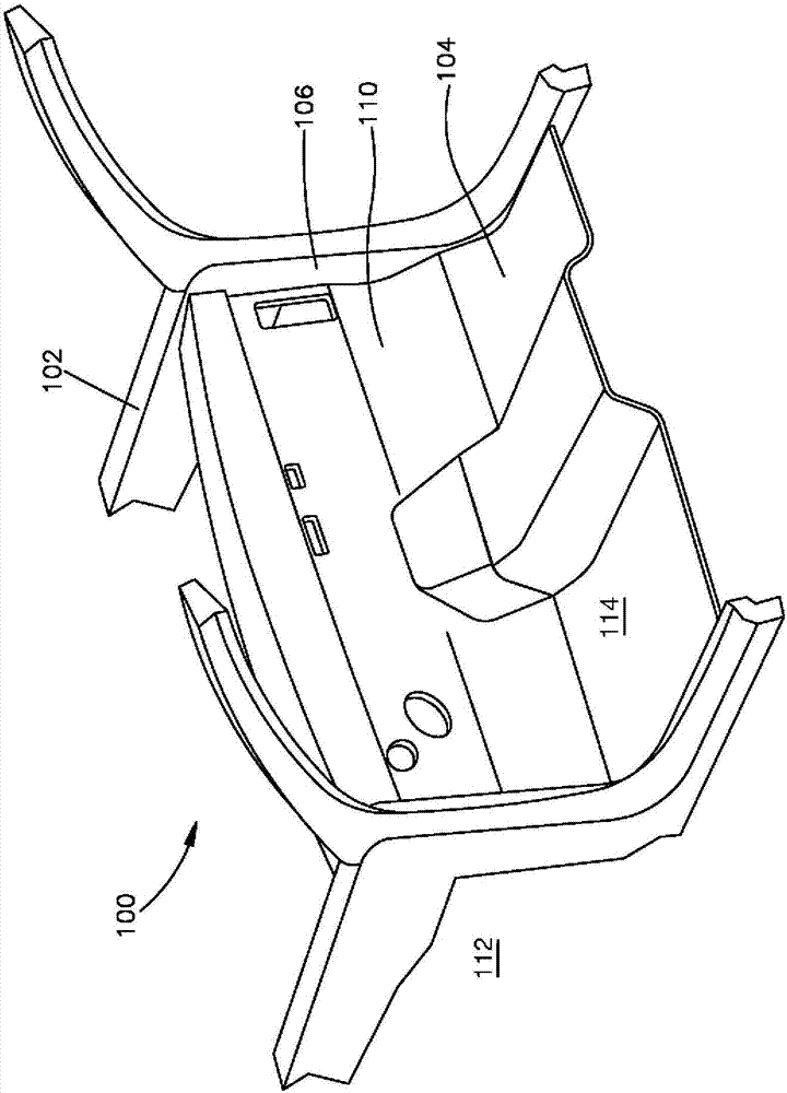 Bulkhead including a support structure and an acoustic component