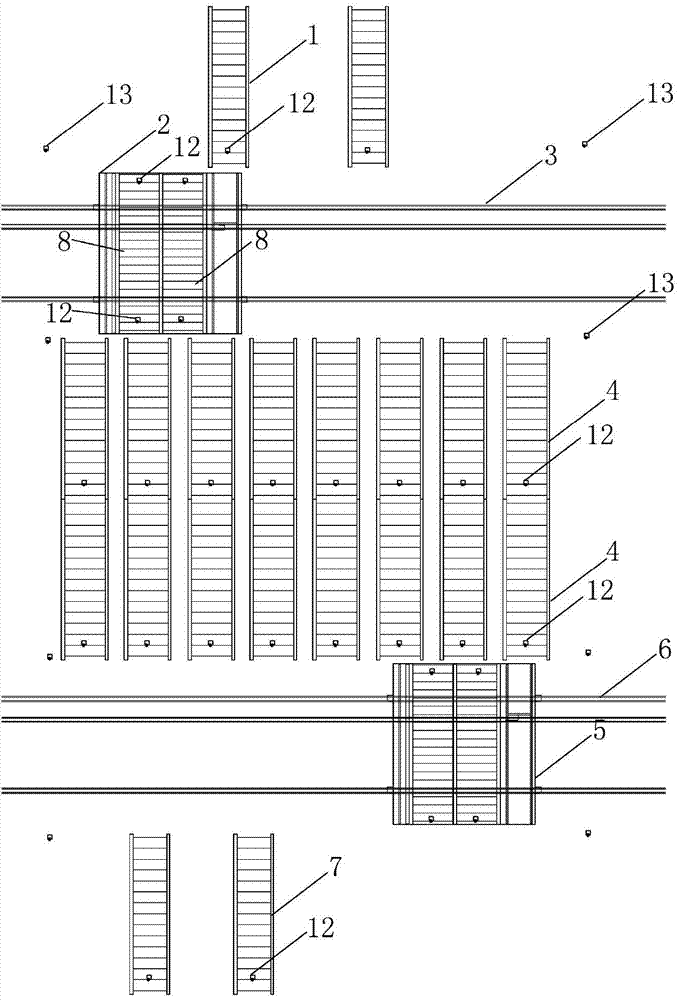 Automatic warehouse output and input device and method of plate production line