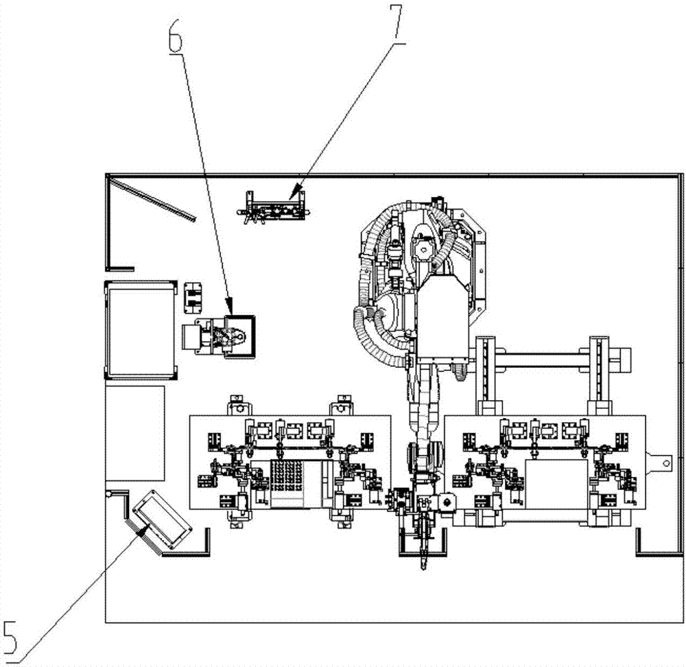 Spot welding robot workstation