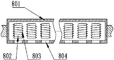 Control system of ferrite magnetic adsorption flipping device