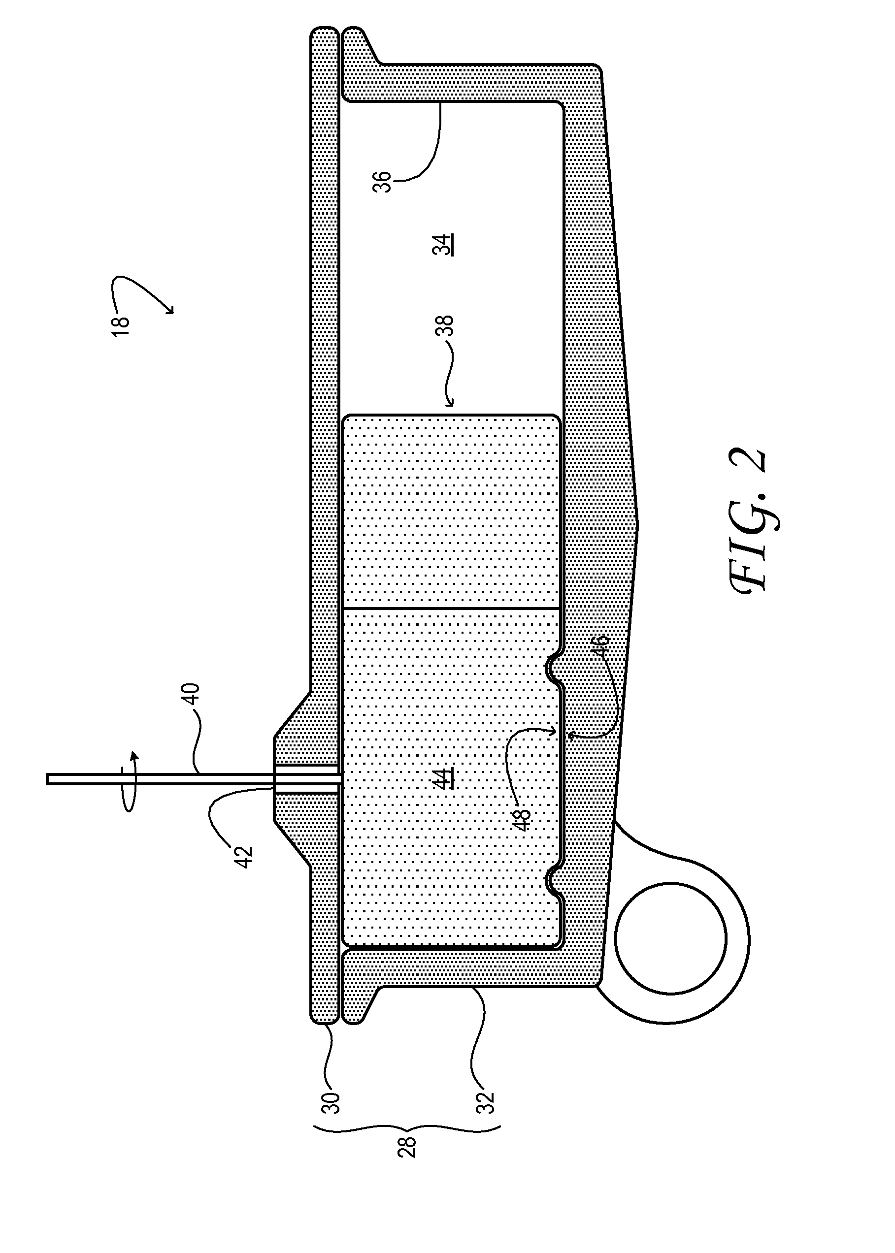 Vacuum pump with rotor-stator positioning to provide non-return