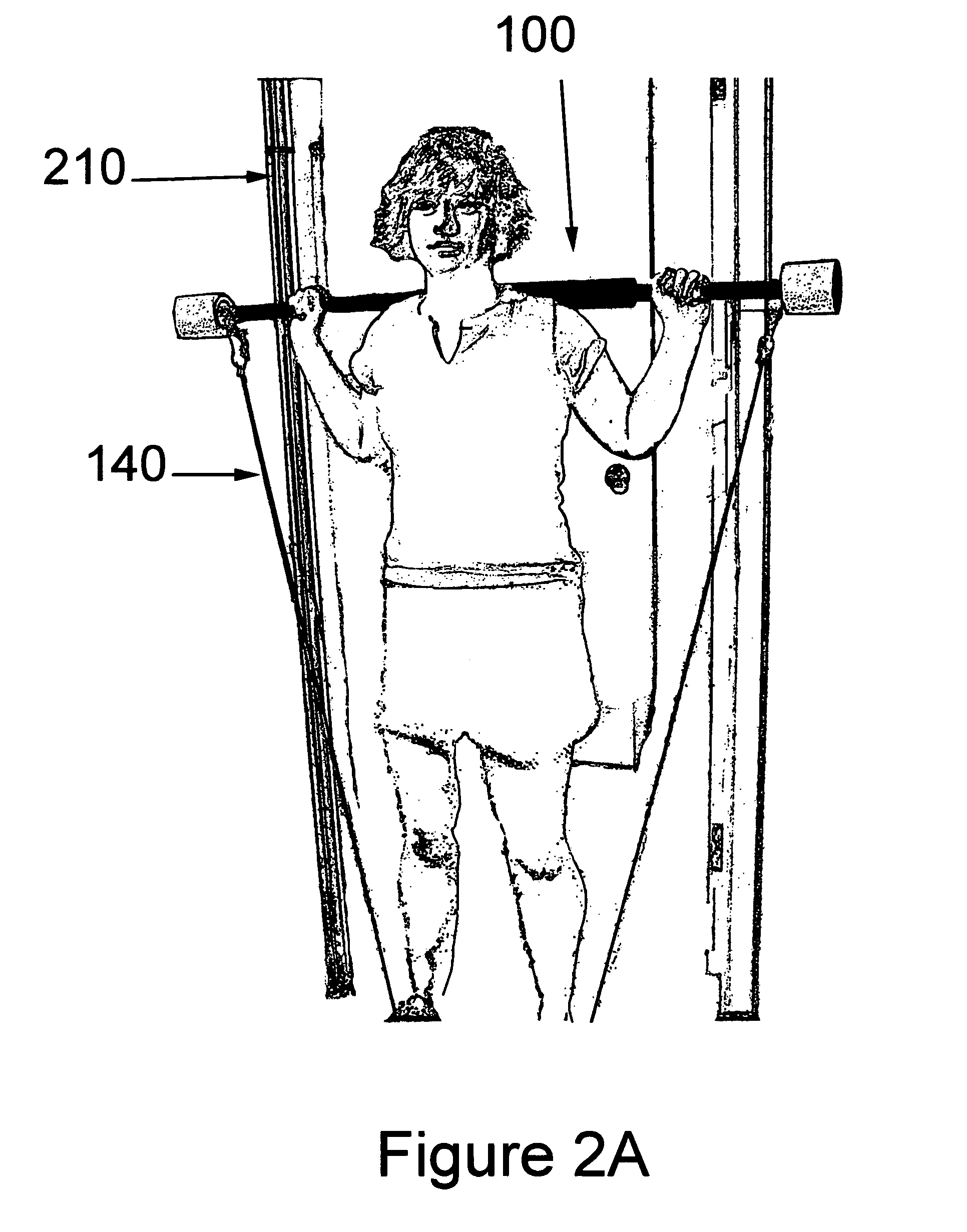 Exercise roll bar device