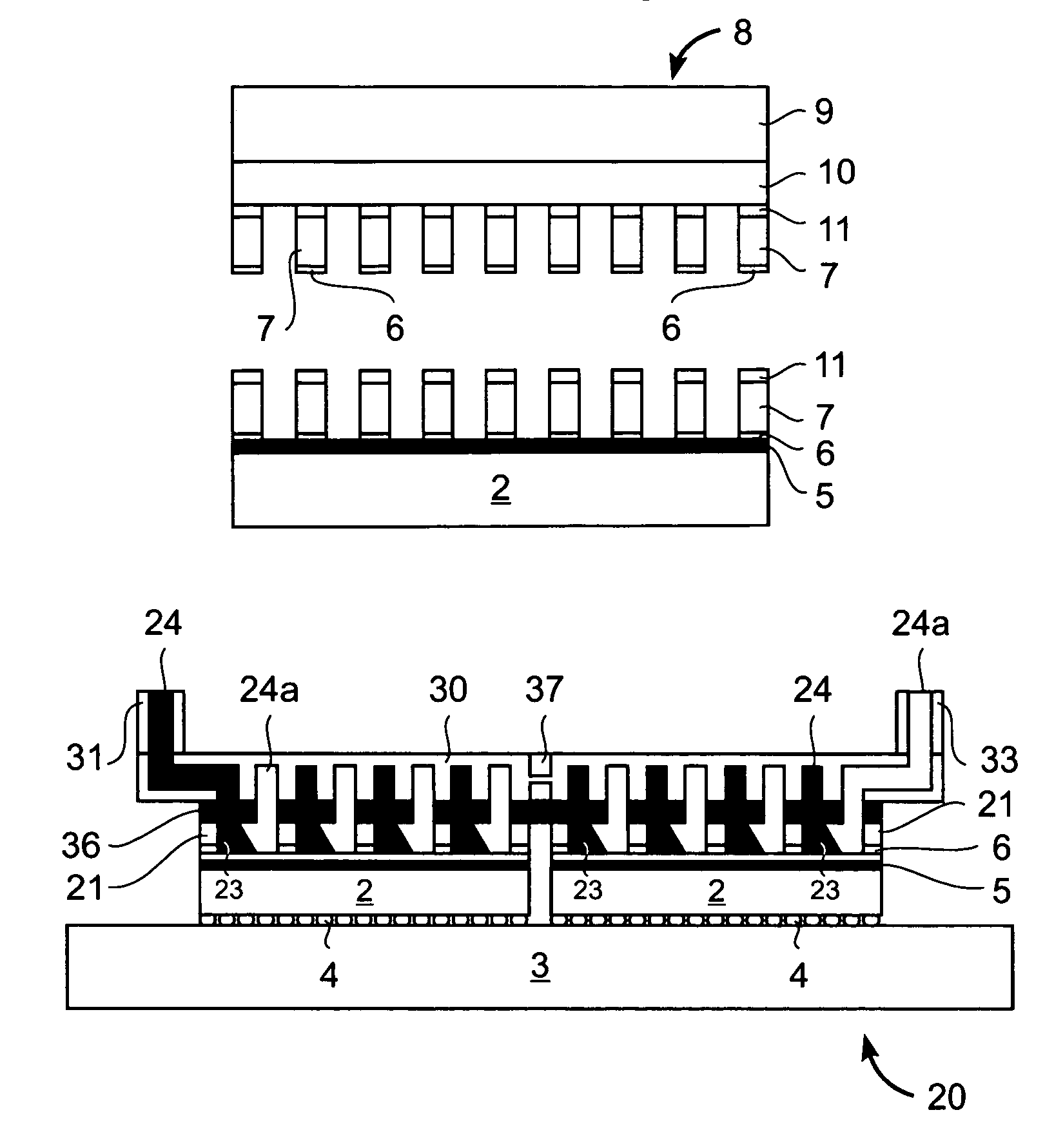 Semiconductor device with a high thermal dissipation efficiency