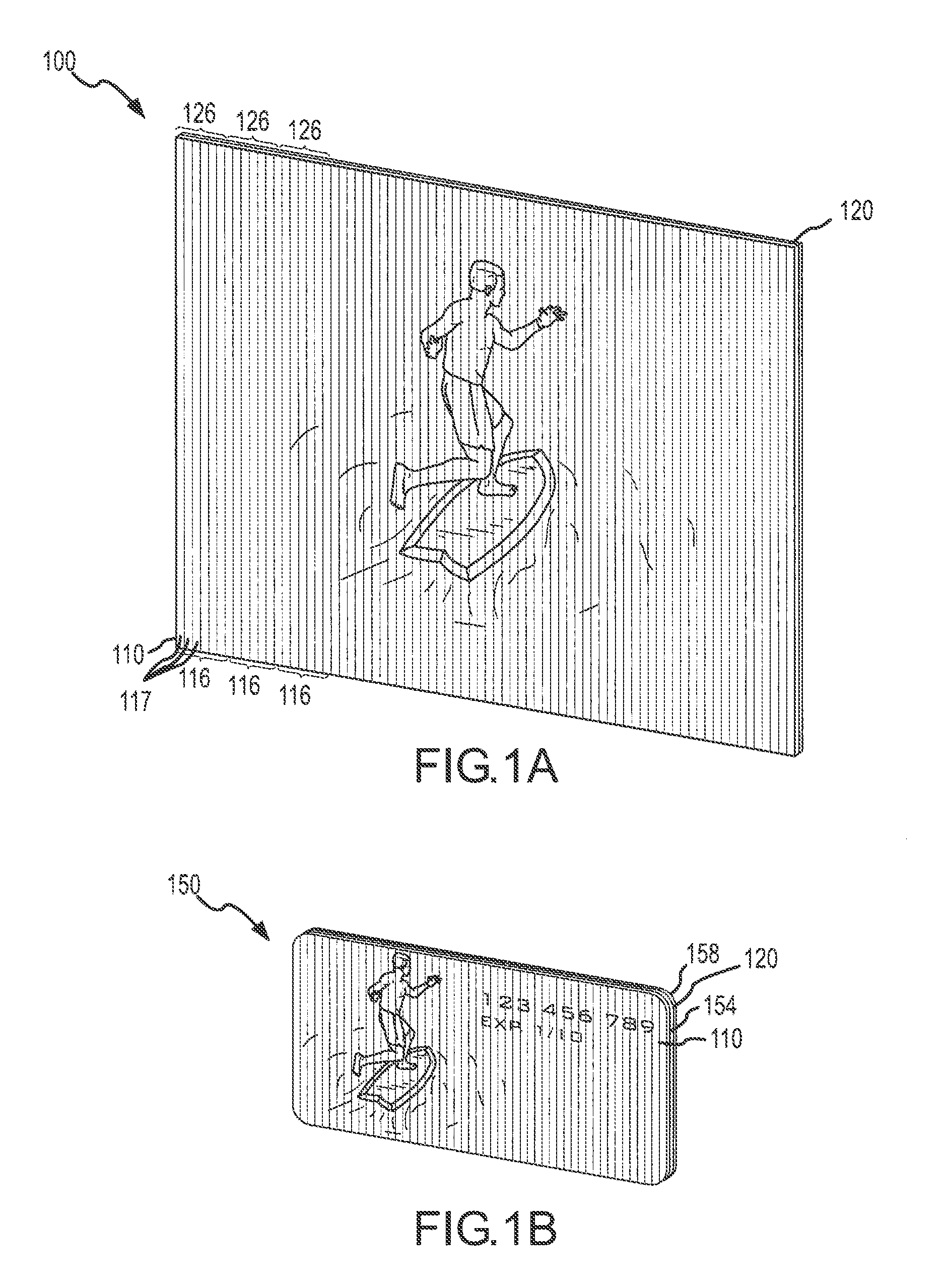 Manufacture of display devices with ultrathin lins arrays for viewing interlaced images