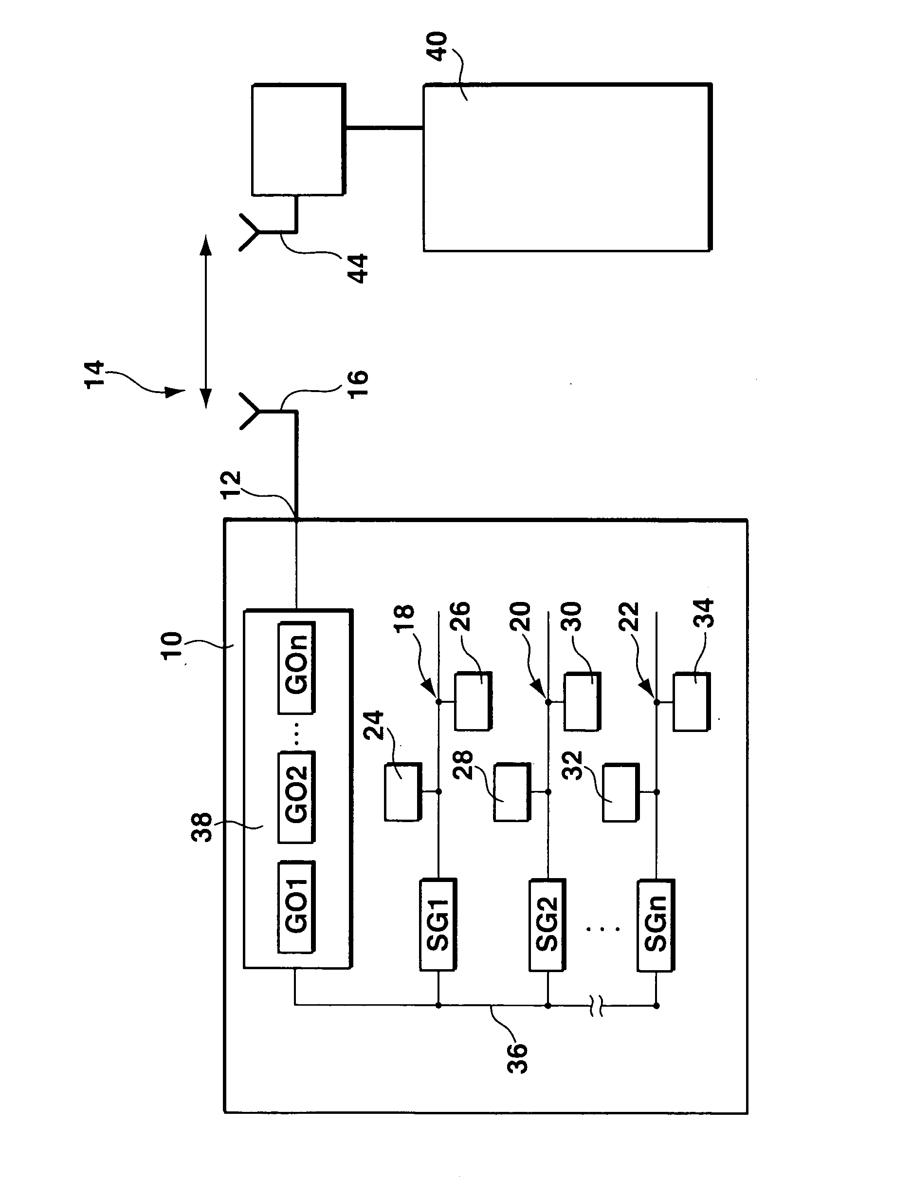 Device for access to at least one component of a networked system from outside or from at least one component of such a system outward