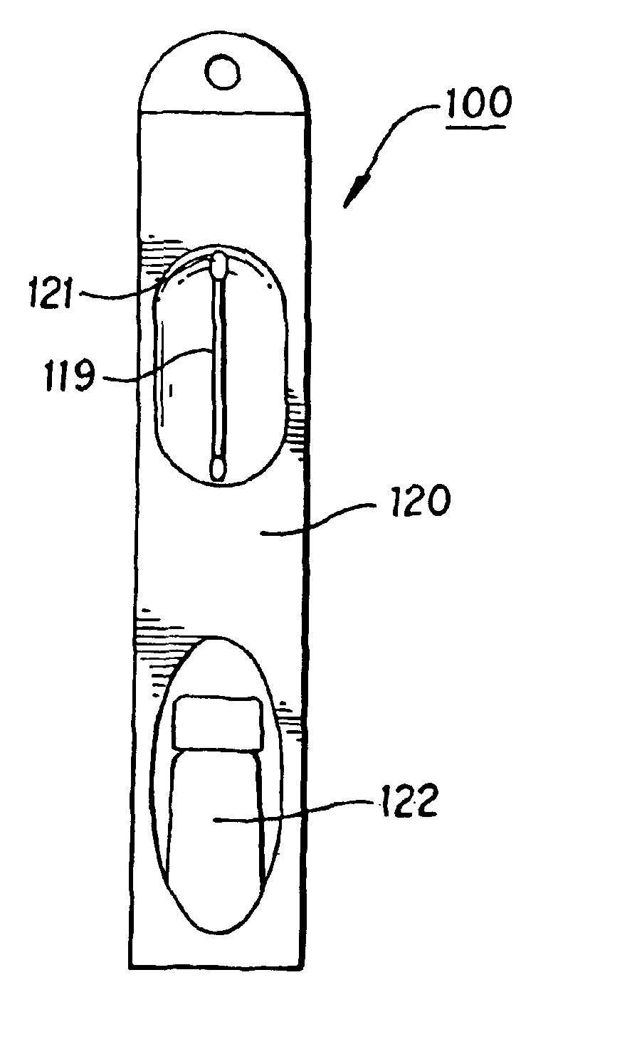 Package assembly with applicator and container for adhesive materials