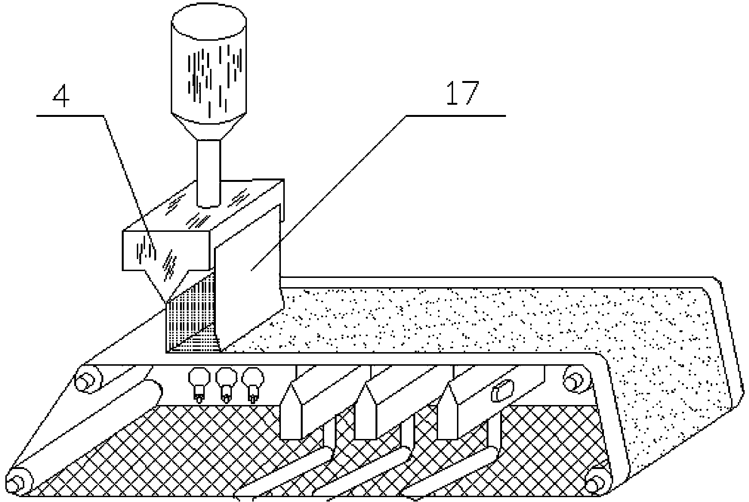 Metal mesh belt type electrostatic melt spinning device and technique