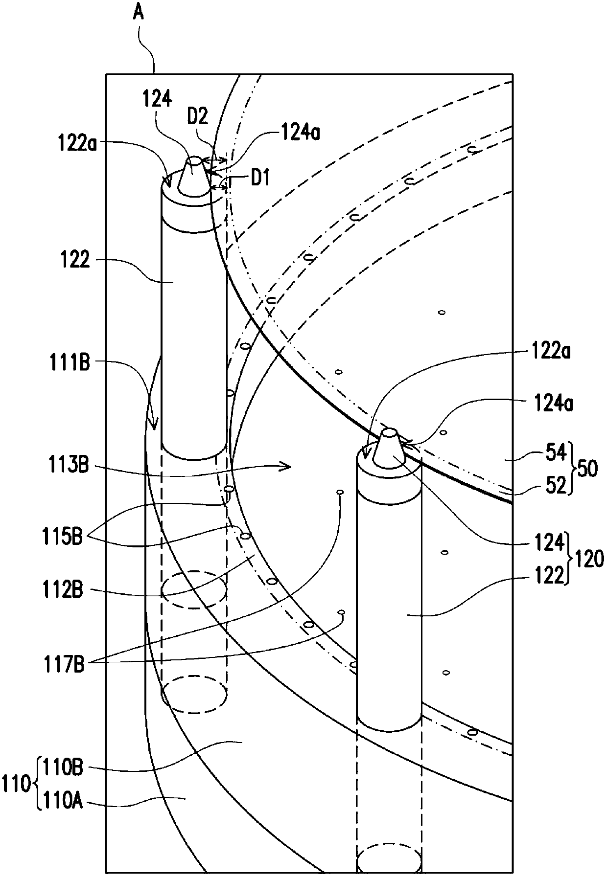 Platform device and flatness detection and adjustment equipment