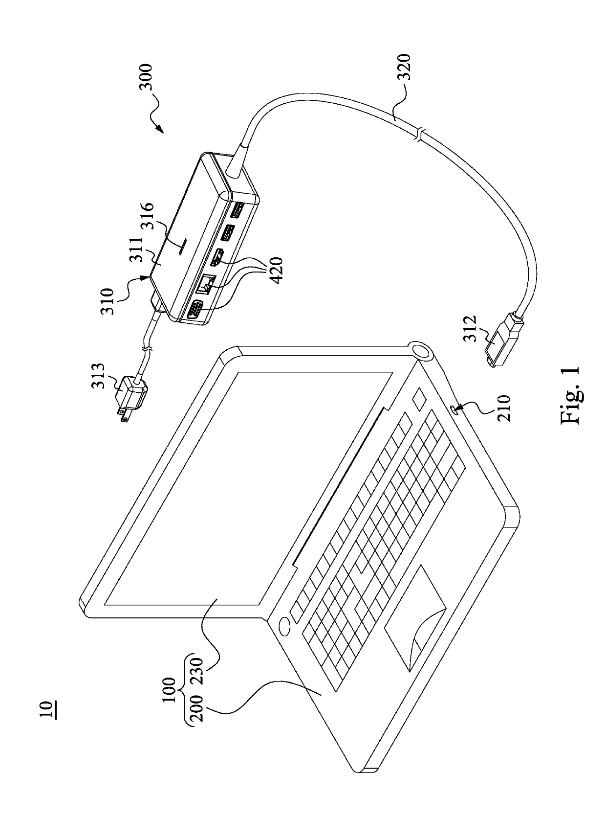 Computer System And Its Power Adapter Having Input / Output Connection Interfaces