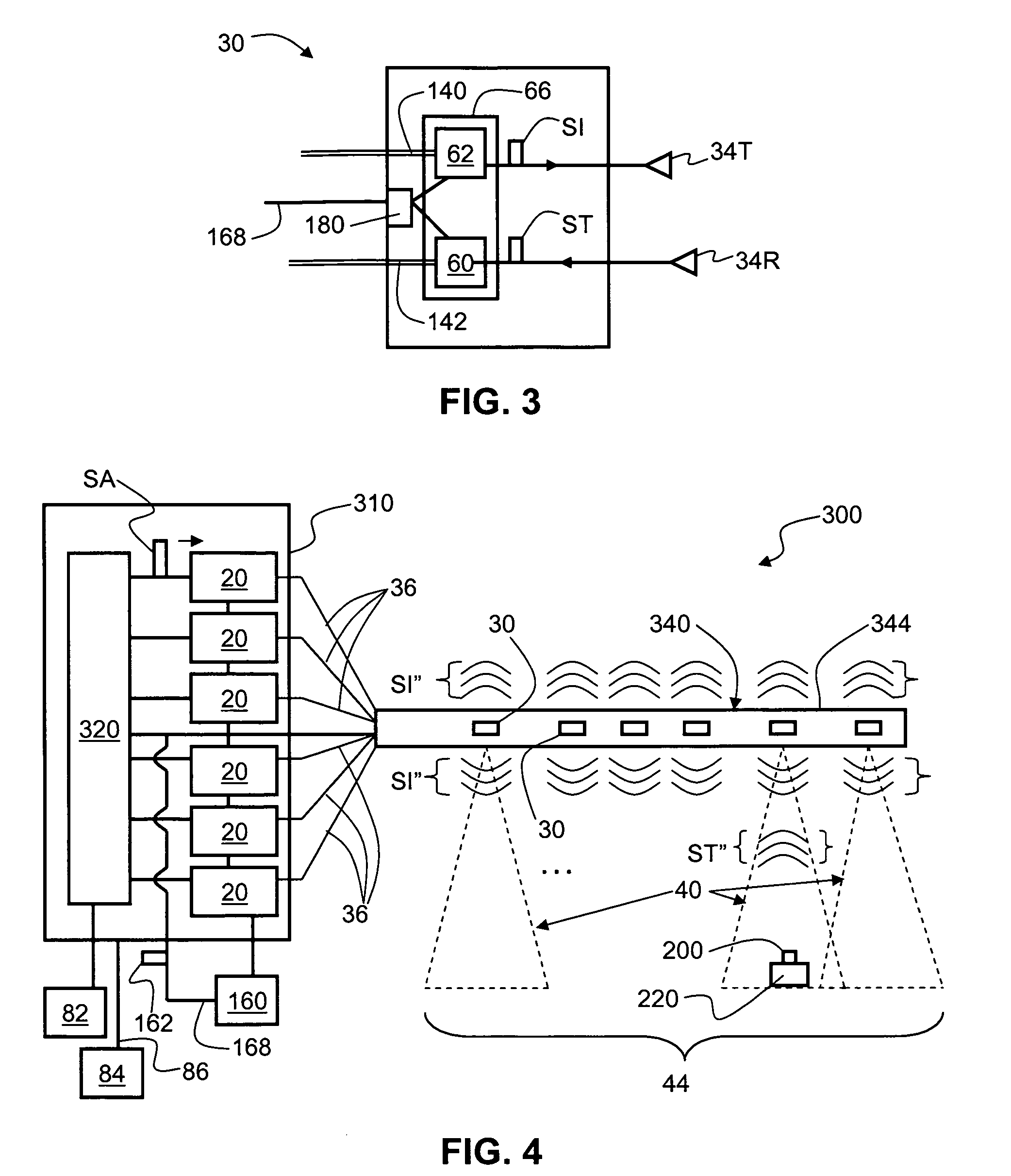 Centralized optical-fiber-based RFID systems and methods