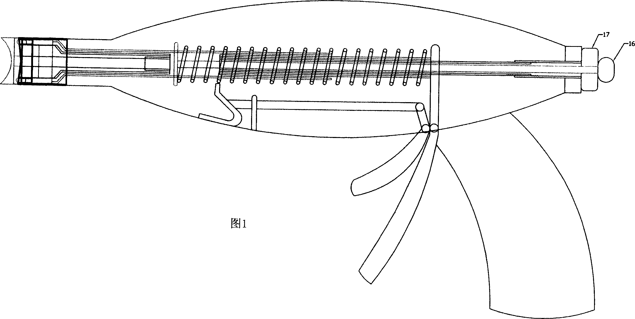 Disposable prepuce circularly cutting and suturing device