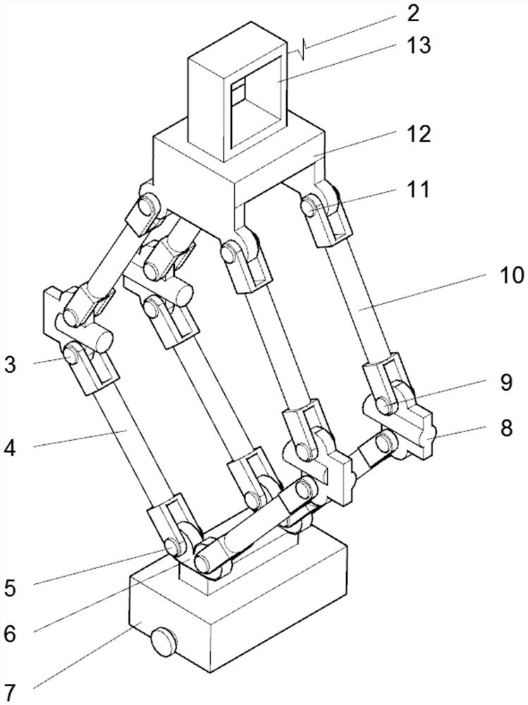 A fastening mechanism for lifting and lowering silicon carbide glass steel pipes