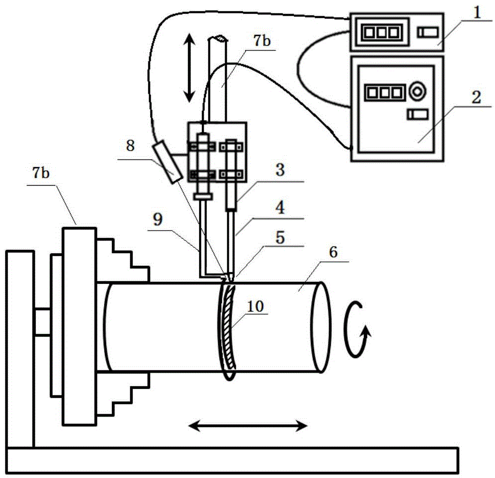 High-hardness material surface treatment method and device