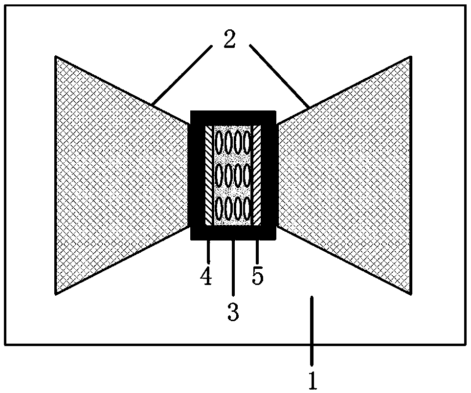 Miniature magnetic capacitance sensor device based on magnetic aggregator and nano magnetic particle composite material