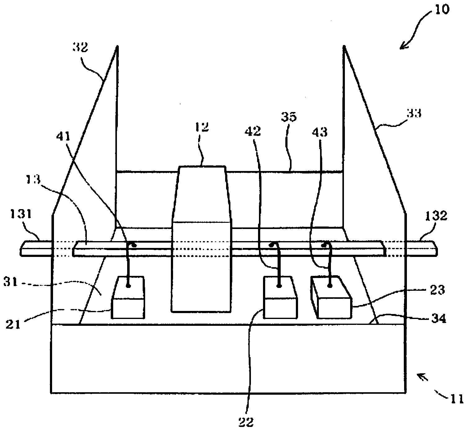 Busbar device with noise filter