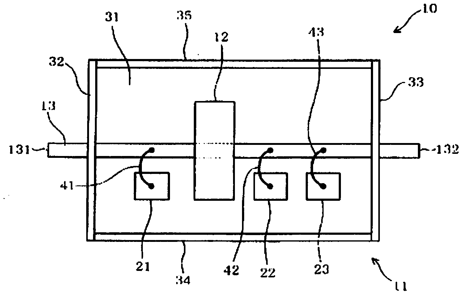Busbar device with noise filter