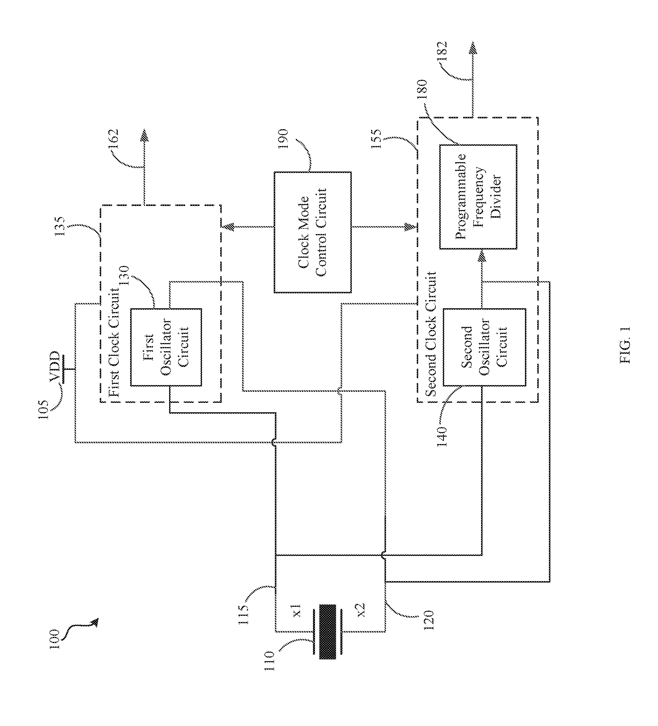 Dual mode clock using a common resonator and associated method of use