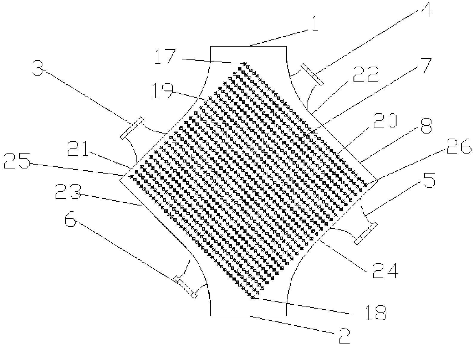 Rotary cement kiln waste heat utilizing heat exchanger with protrusions