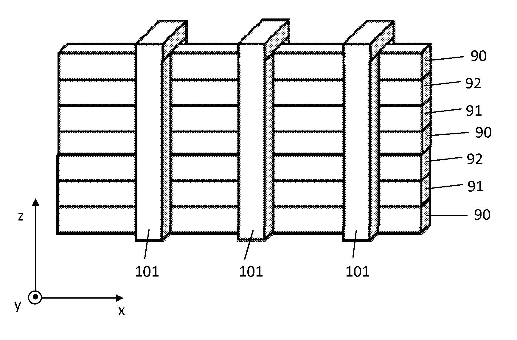 Stacked RRAM Array With Integrated Transistor Selector