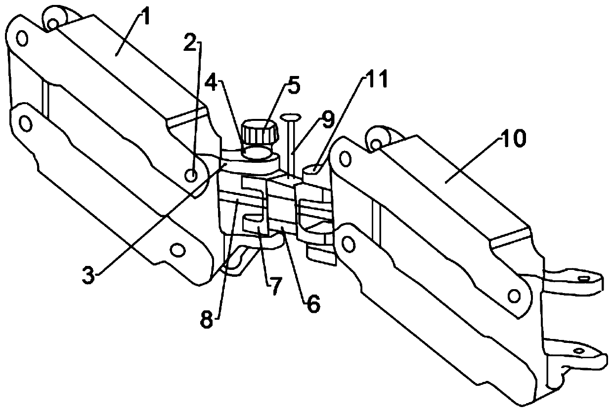 Tension adjustment device for a mechanical arm