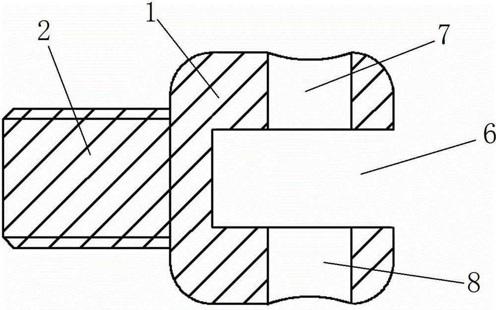 Connecting rod head of viscometer