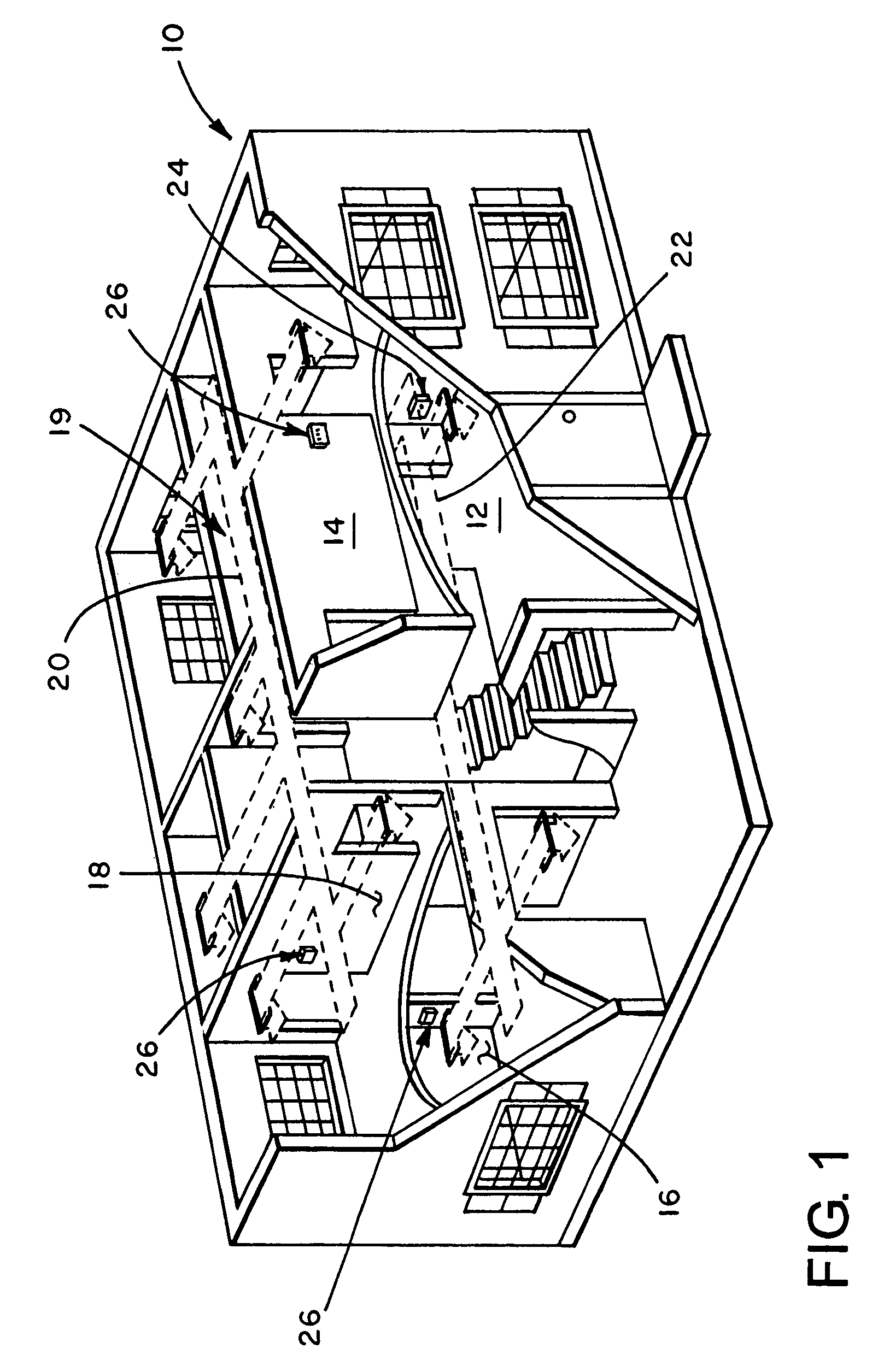 Multiple thermostats for air conditioning system with time setting feature