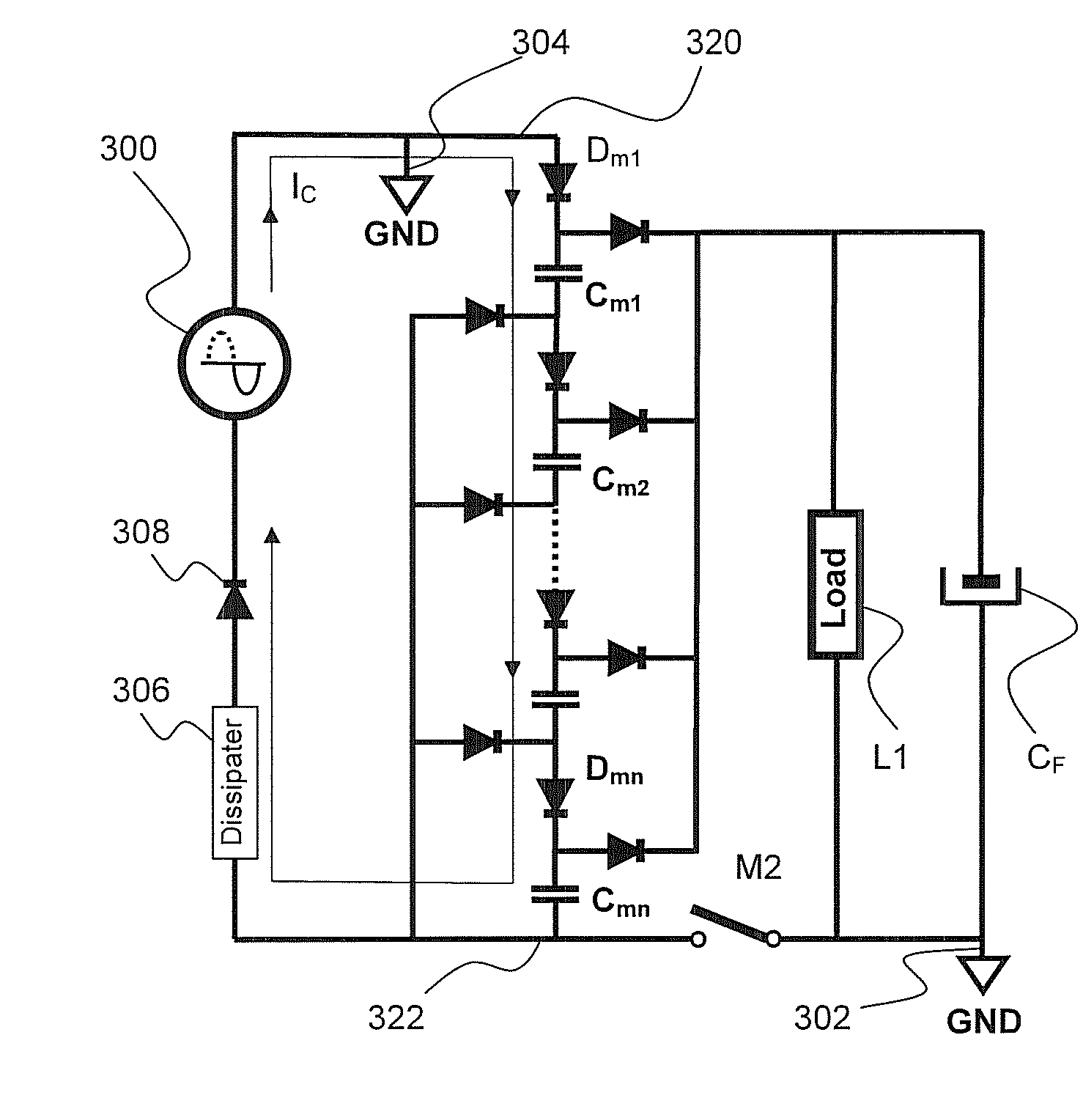 Single switch high efficiency power supply