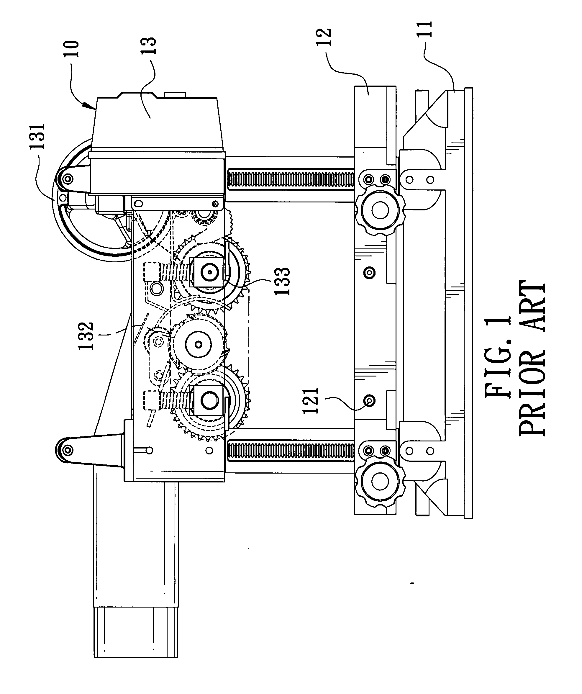 Work feeding and conveying mechanism for a planing machine