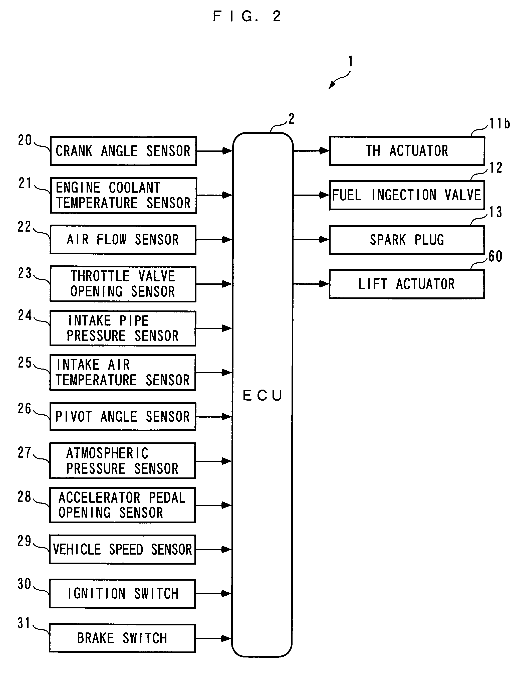 Control system for plant and internal combustion engine