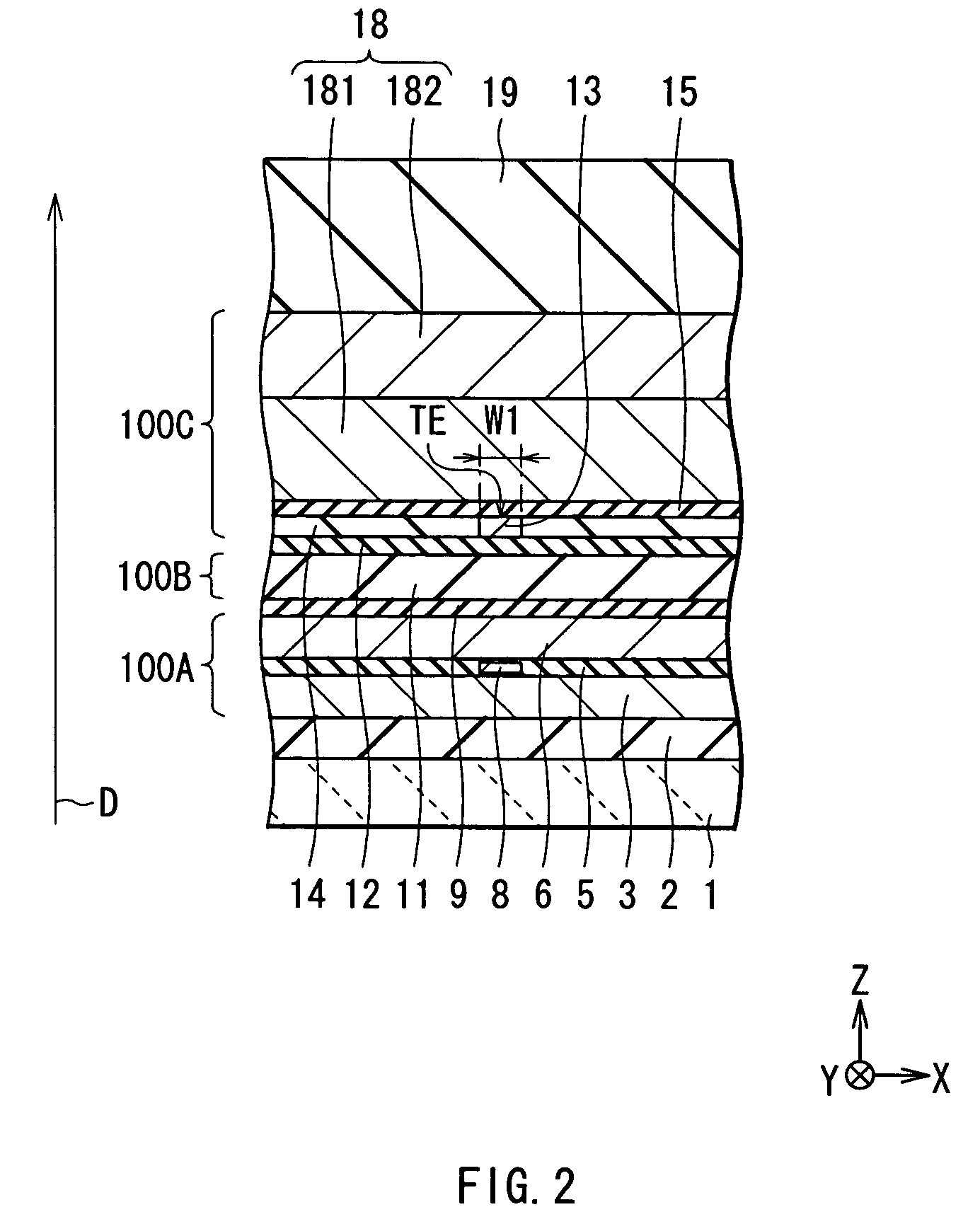 Thin film magnetic head and magnetic recording apparatus with partitioned heat sink layer