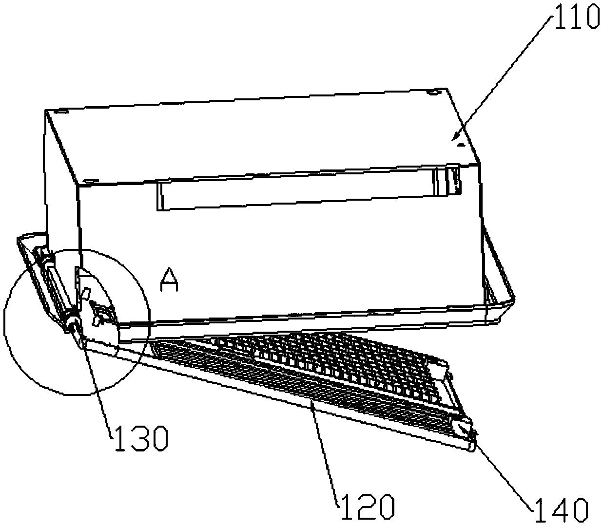 An air disinfection and purification device installed at the escape window of a bus