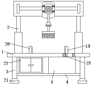 Fixing structure of ceramic grinding device