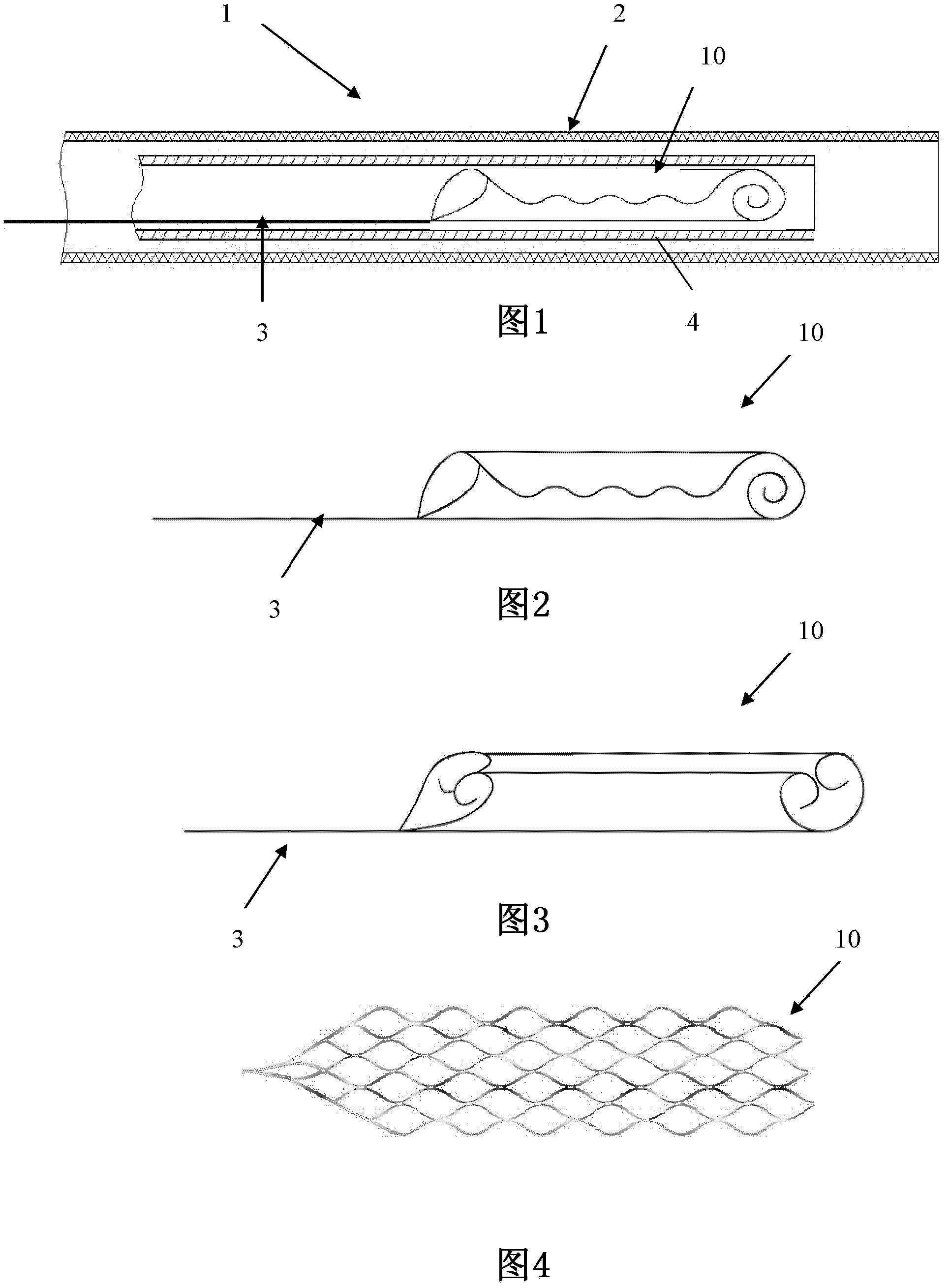 Blood vessel thrombus extracting implement and thrombus extracting device