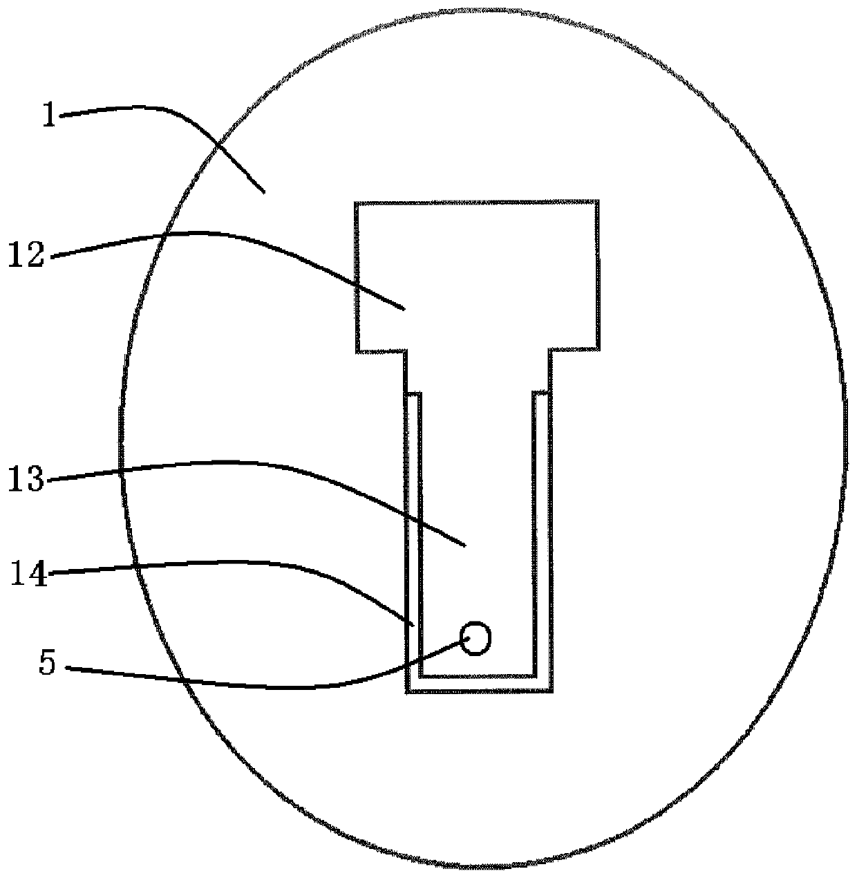 Method for installing thermocouple on inner wall of shell of high temperature container