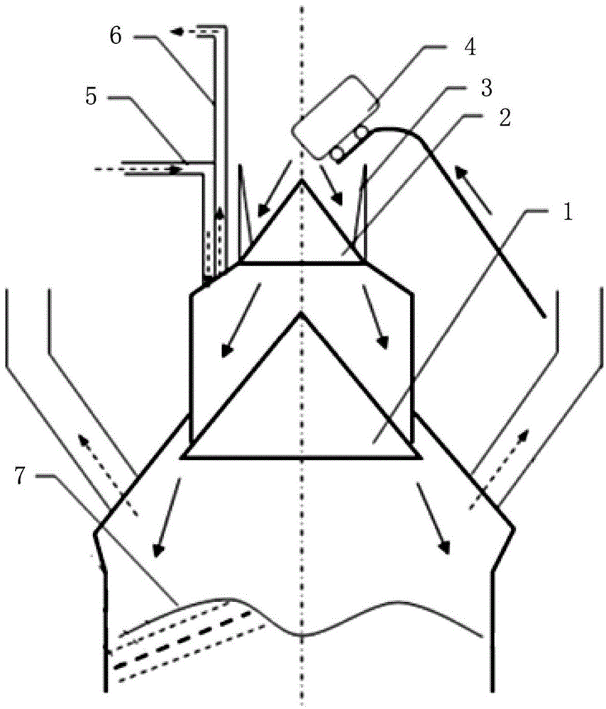 Bell type blast furnace smelting method by using small-size sinters