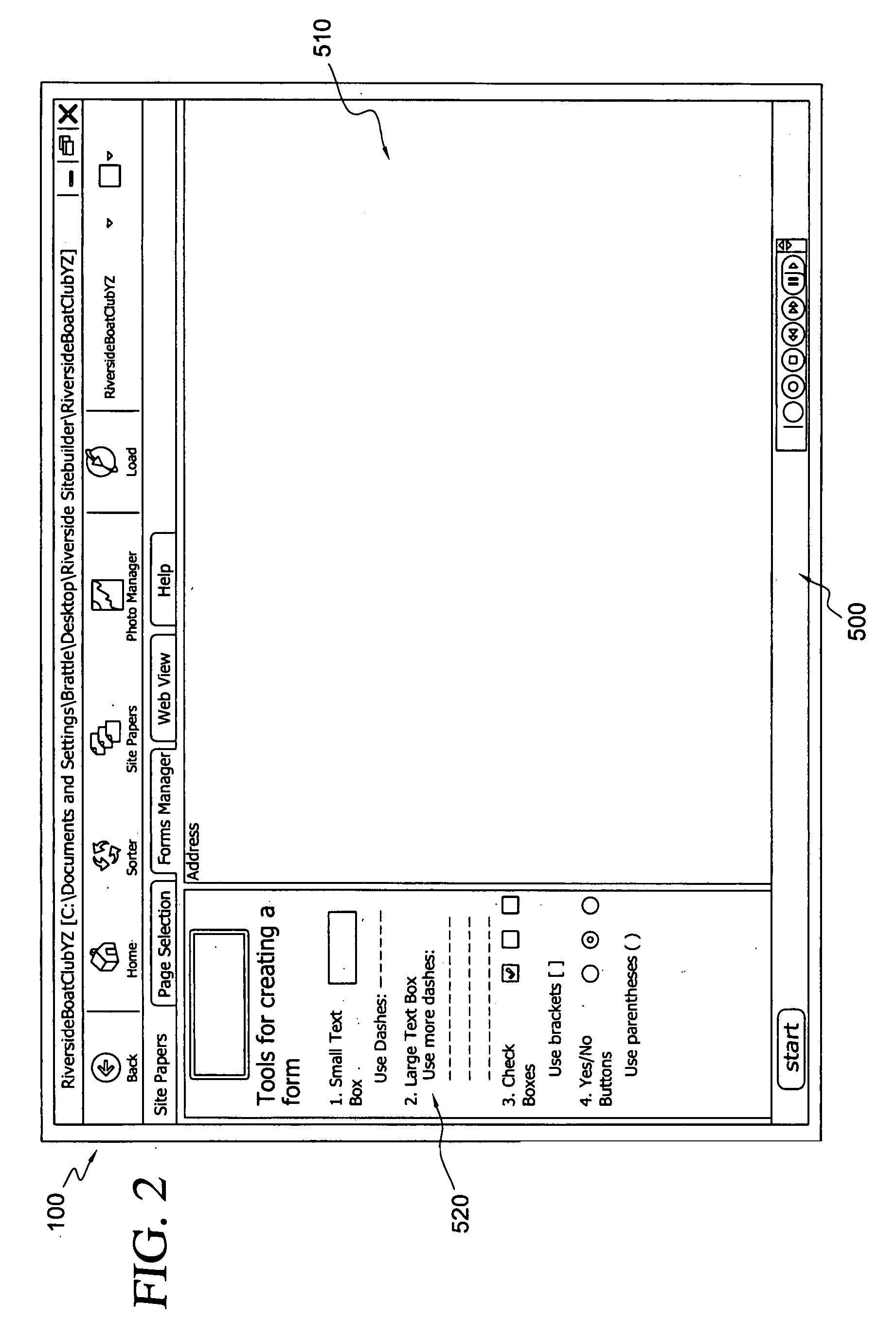 Web forms creation and reporting tool