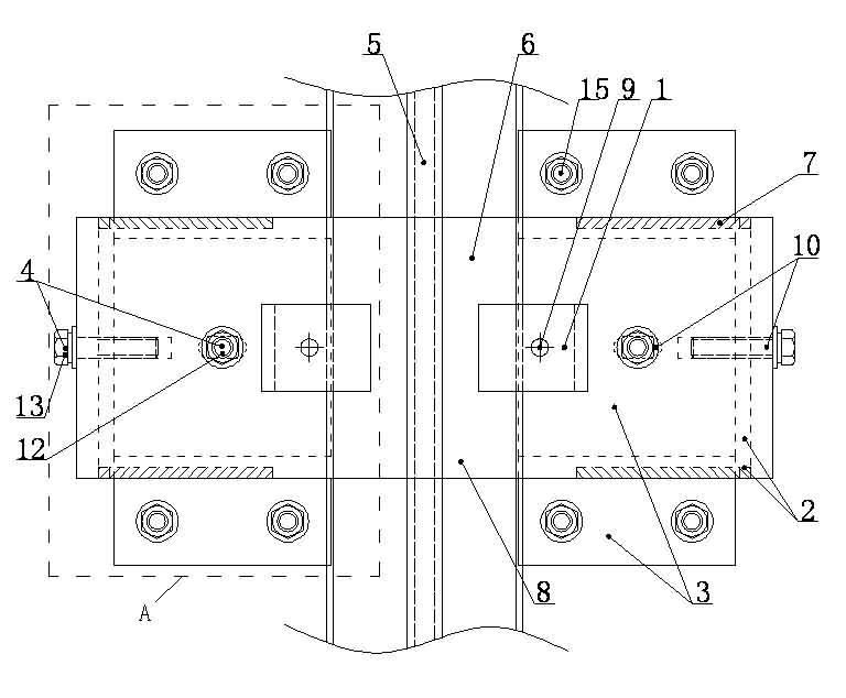 Guide rail vibration isolation structure